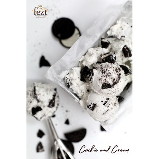 เฟซท์ ไอศรีมพรี่เมี่ยม (Fezt Ice cream Premium)   ขนาด 2.2 kg. รสคุกกี้แอนด์ครีม (COOKIESN CREAM)