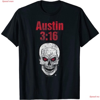 [S-5XL]แรนดี ออร์ตัน ผู้ชาย เสื้อยืด WWE Austin 3:16 Red Eyed Skull Distressed T-Shirt มวยปล้ำ เสื้อ women