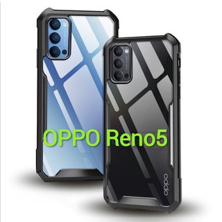 (พร้อมส่งในไทย)เคสกันกระแทกขอบสหลังใสOPPO Reno6 5G/Reno5 5G/Reno5 4G/OPPO A54 4G