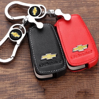 เคสกุญแจรถยนต์ Chevrolet ปลอกกุญแจ กระเป๋าใส่กุญแจรถยนต์ รุ่นกุญแจพับ กันเปื้อน เคสหนังใส่กุญแจรีโมทกันรอย