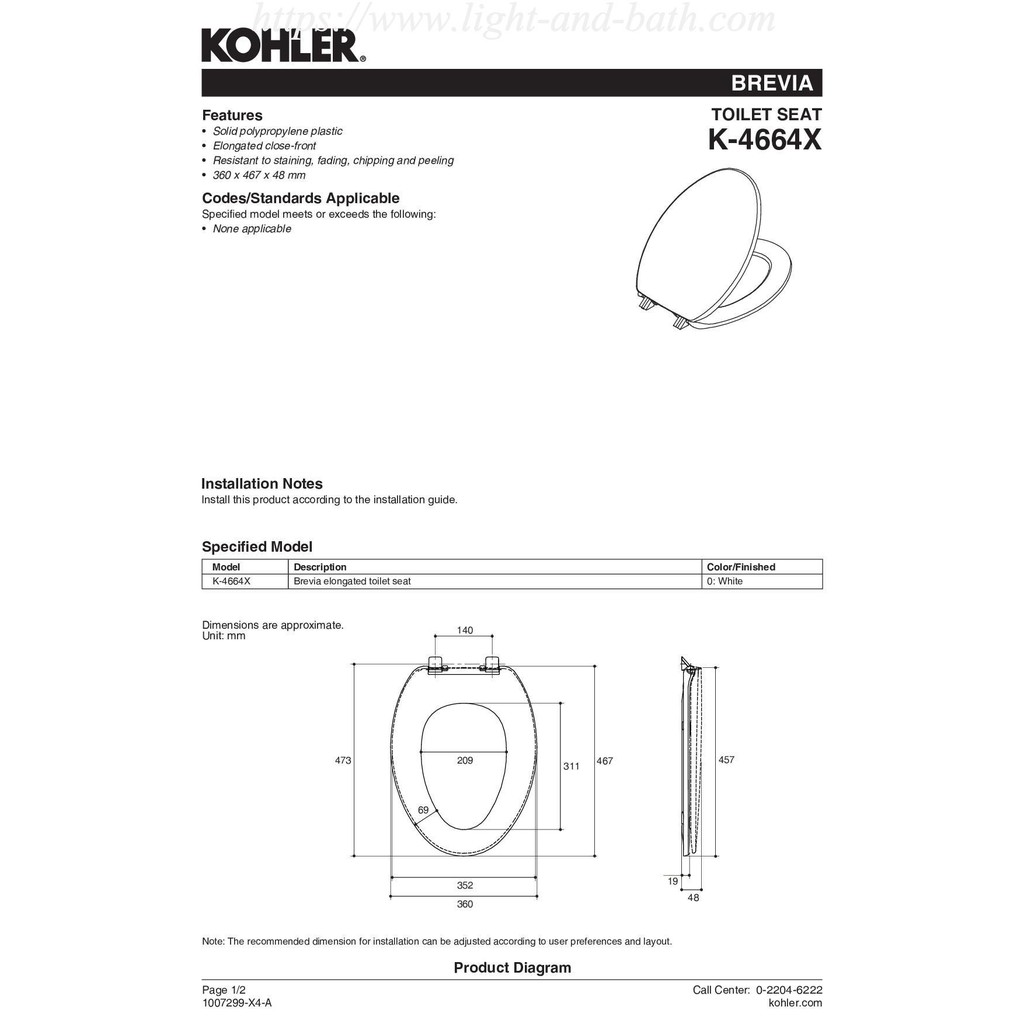 kohler-k-4664x-0-brevia-elongated-toilet-seat