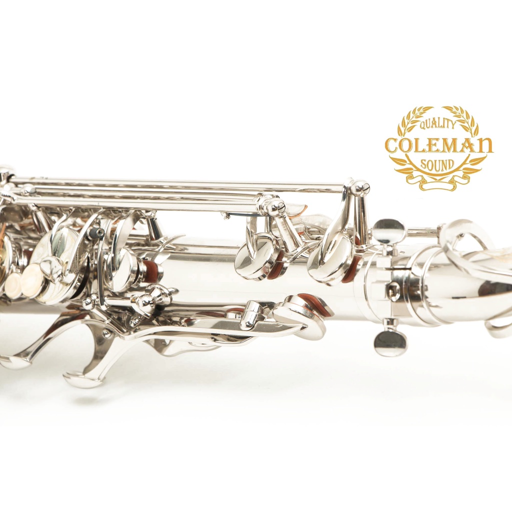 แซกโซโฟน-saxophone-tenor-coleman-clc-553t-nickel-plated