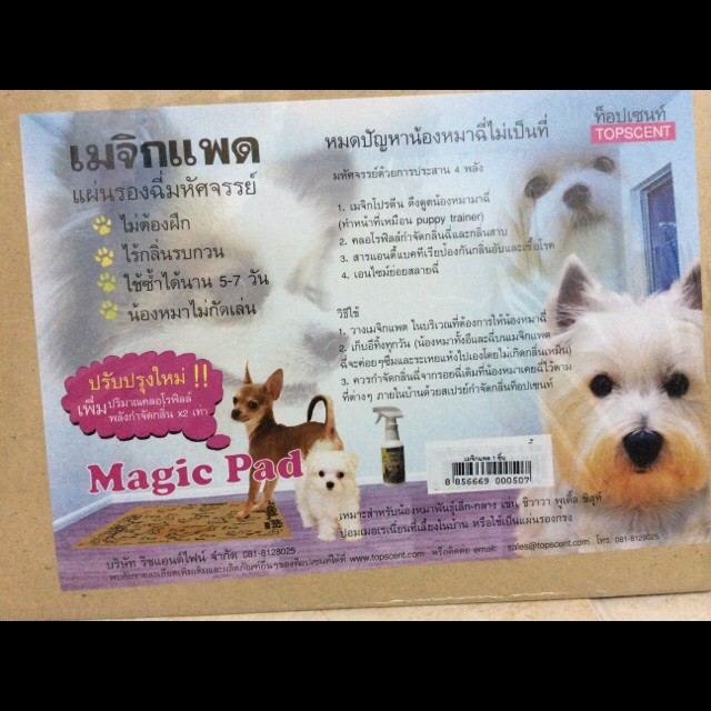 topscent-dog-magic-pad-4-แผ่น-แผ่นรองฉี่มหัศจรรย์-เมจิกแพด-แผ่นรองฉี่สุนัข