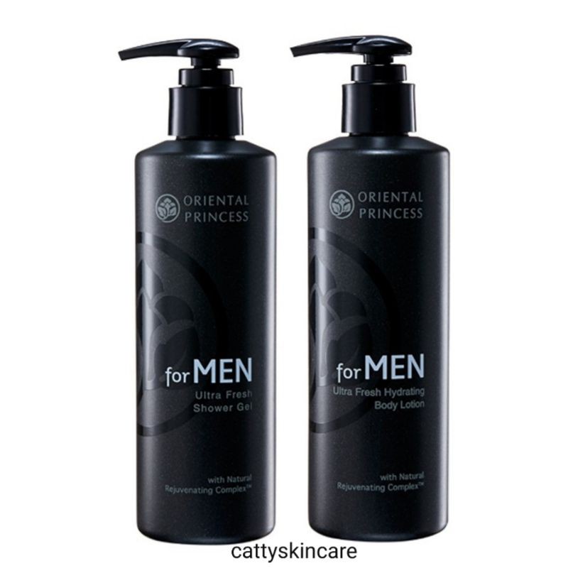 ดูแลผิวกายสำหรับผู้ชาย-oriental-princess-for-men-ultra-fresh-shower-gel-hydrating-body-lotion-โอเรียนทอล-ฟอร์-เมน
