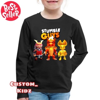 เสื้อยืดแขนยาว ลาย Stumble GUYS SKIN สําหรับเด็ก