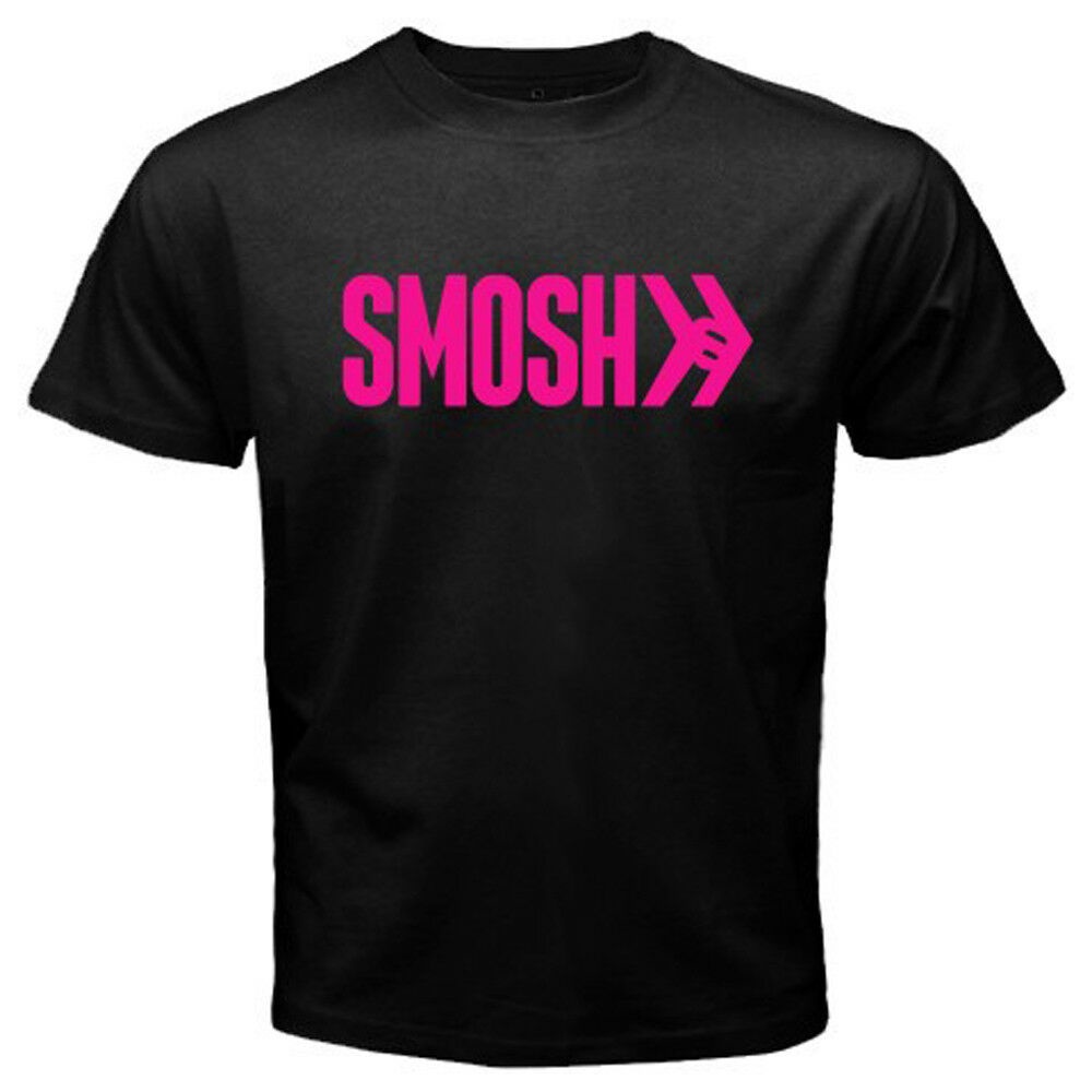 ขายดีที่สุดสัญลักษณ์-smosh-ที่มีชื่อเสียง-vlogger-ผู้ชายสีดําเสื้อยืดผ้าฝ้ายขนาดสําหรับผู้ชายสํ-6x