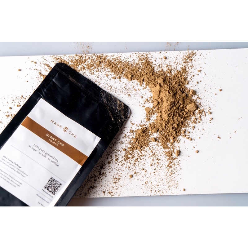 Mashcha 100g. Burnt Cha : Hojicha 100% Tea Powder โฮจิฉะ ไม่มีน้ำตาล ...