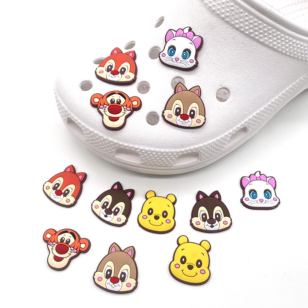 อุปกรณ์เสริมรองเท้าแตะ CROCS Pvc ลายการ์ตูน วินนี่เดอะพูห์ 1 ชิ้น ...