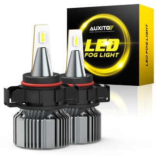 Auxito หลอดไฟตัดหมอก LED PSX24W 2504 LED 14W 1500LM 6000K CSP สีขาว สําหรับรถยนต์ 2 ชิ้น