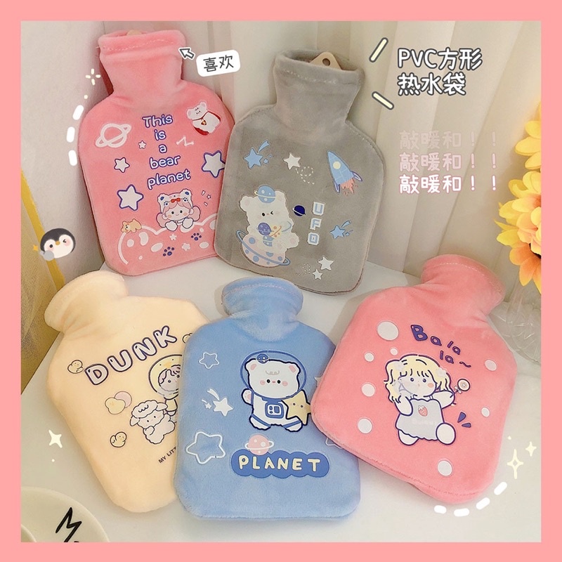 พร้อมส่ง-ถุงน้ำร้อนลายการ์ตูน-แก้หนาว-ปวดประจำเดือน-น่ารักมาก
