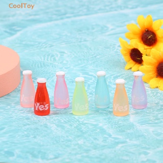 Cooltoy โมเดลขวดเครื่องดื่มเรืองแสง สามมิติ 1:12 สําหรับตกแต่งบ้านตุ๊กตา DIY 4 ชิ้น