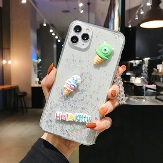 ภาพขนาดย่อของภาพหน้าปกสินค้าเคส For iPhone 12 11 Pro Max Xs X XR 6 6S 7 8 Plus 6+ 6s+ 7+ 8+ 6p 7p 8p mini SE 2020 Cartoon Cute Ice Cream Monster Glitter Clear Soft Phone Back Case Cover จากร้าน mddmy.th บน Shopee ภาพที่ 8