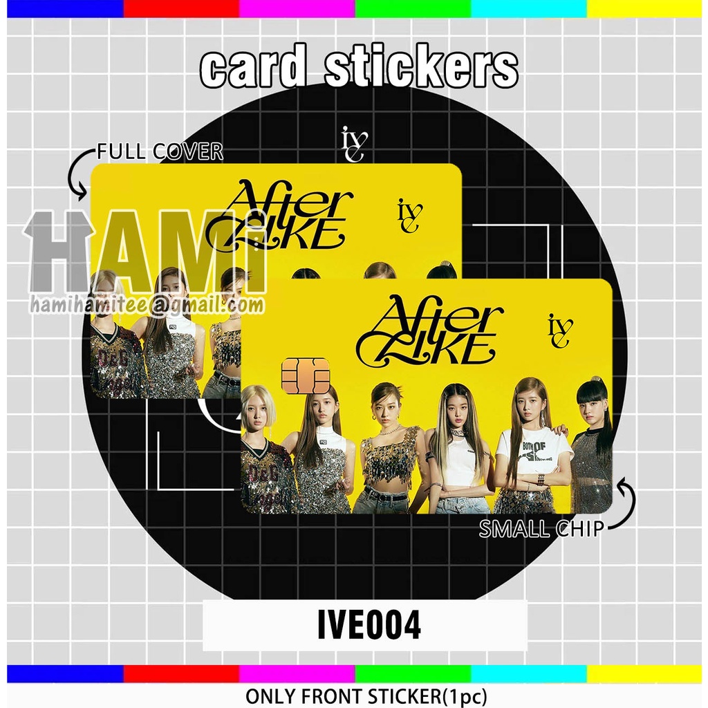 สติกเกอร์ IVE CARD STICKER - IVE KPOP TNGO CARD STICKER - LIZ YUJIN REI ...