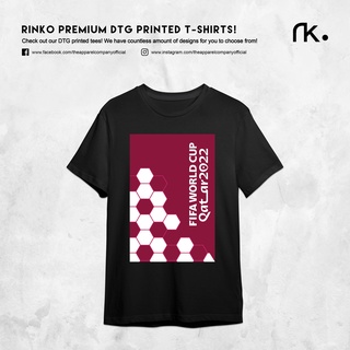 T-Shirt Round Neck Foot Ball Fever FIFA 2022 Qatar DTG Printed Logo 100% Premium Cotton Mens Lelaki Casual Streetwear