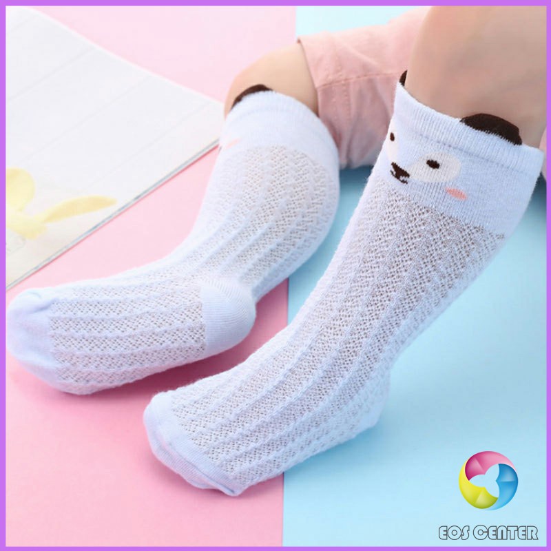 eos-center-ถุงเท้ายาว-ระบายอากาศได้ดี-สำหรับเด็ก-ดีไซน์ลายการ์ตูนน่ารัก-baby-socks