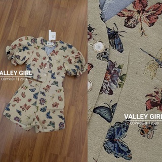 🔖ป้าย Valleygirl เซทผ้าทอ เสื้อ + กางเกงขาสั้น