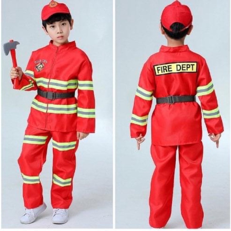 ชุดนักดับเพลิง-ชุดอาชีพ-ชุดเด็ก-ชุดการแสดง-กิจกรรม-ชุดอาชีพ-ชุดดับเพลิงเด็ก-ชุดแฟนซี-ชุดอาชีพเด็ก