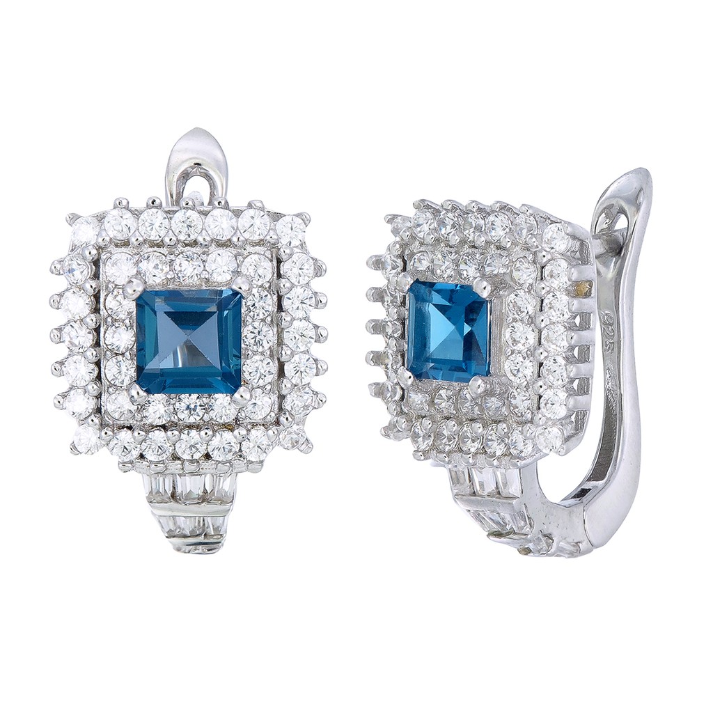 ต่างหู-ลอนดอนบลูโทปาซ-เงินแท้-92-5-ชุบโรเดียม-earring-london-blue-topaz-silver-92-5-amp-rhodium