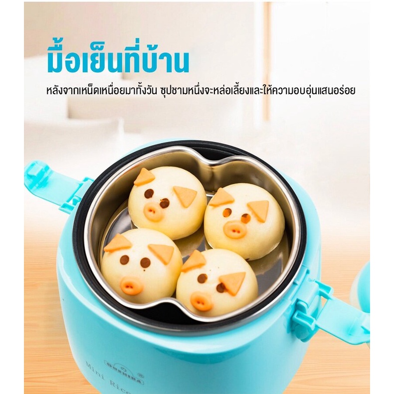 หม้อหุงข้าว-หม้อหุงข้าวในรถยนต์-หม้อหุงข้าวในครัวเรือน-หม้อหุงข้าวแบบพกพา-220v-24v