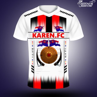 เสื้อกีฬาฟุตบอล ลาย Karen  Sports  Shirt จำนวน 1 ตัว สวมใส่สบายไม่ร้อน จัดส่งสินค้าทุกวัน