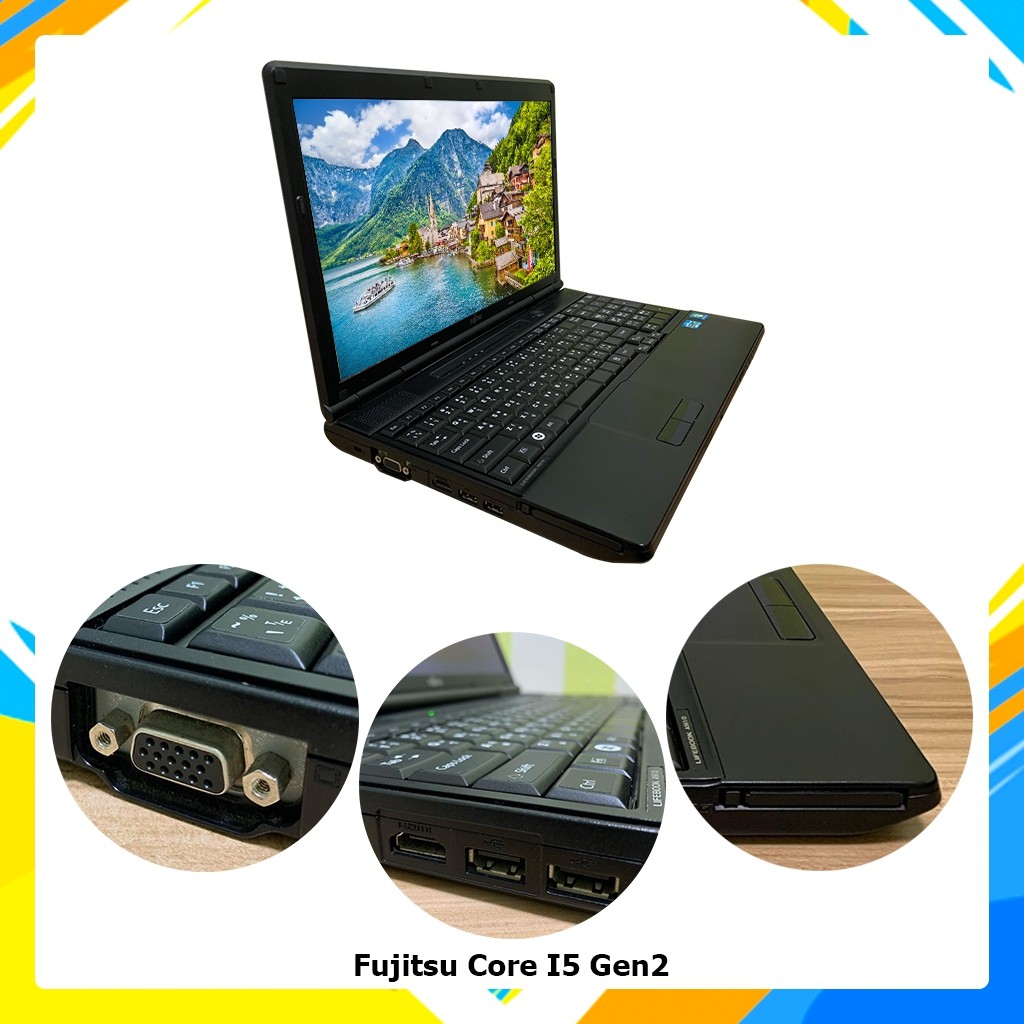 โน๊ตบุ๊คมือสอง-notebook-fujitsu-a561-d-มีคีย์บอร์ดตัวเลข-core-i5-2520m-ram-4gb-รับประกัน-3-เดือน-พร้อมของแถม