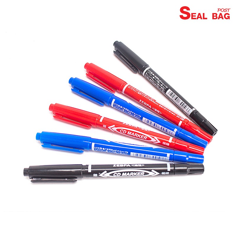 ภาพหน้าปกสินค้าสุดคุ้มCD MARKER ปากกาเขียนซองไปรษณีย์ พลาสติก จากร้าน sealbagpost บน Shopee