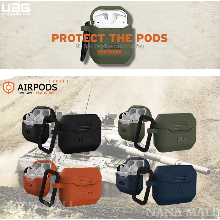 UAG ส่งด่วนจากไทย AirPods1/2 AirPods3 Pro CASE พร้อมส่ง! เคสAirpods  สีมากมาย เคสหูฟังไร้สายI9s/i11/i12 CASE A086