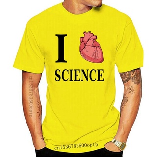 ขายดี เสื้อยืดลําลอง แขนสั้น พิมพ์ลาย I Heart Science Love Biology Anatomy คุณภาพดี สําหรับผู้ชาย ACagnm55EAoppf28