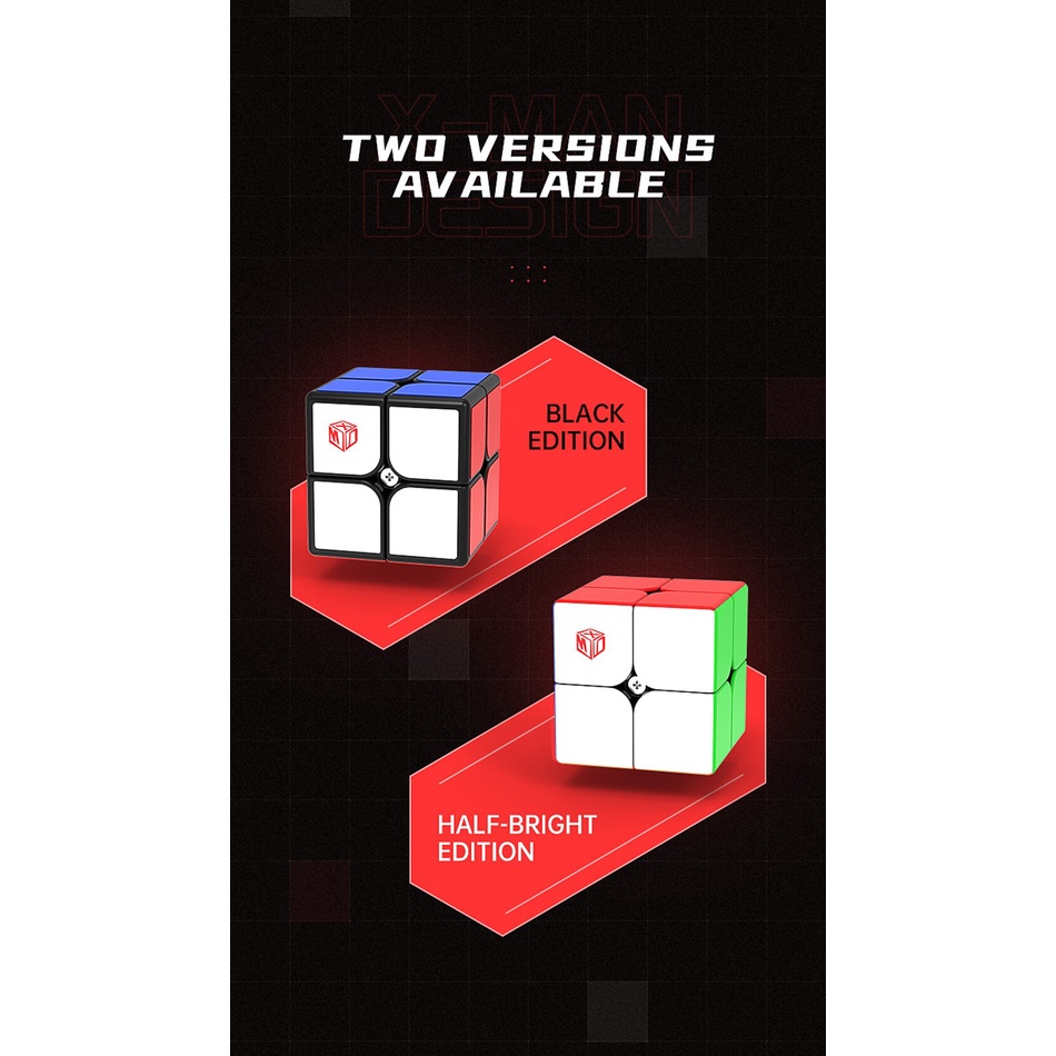 qiyi-xmd-flare-2x2-รูบิคแม่เหล็ก-ความเร็วสูง-mofangge-x-man-2x2x2-magic-cube-stickerless