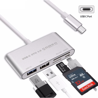 cherry 5In1 Type-C 3.0 OTG USB Hub SD/TF Card Reader Combo