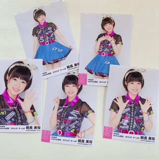 Akb48 HKT48 Netshop Tomonaga Mio 💕✌️set (5ใบ)