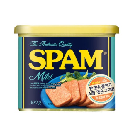 ภาพหน้าปกสินค้าcj spam สูตร light 25% ลดเค็ม แฮมกระป๋อง 340g/300g/200g/80g. แฮมหมูกระป๋อง 스팸마일드