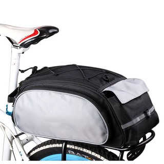 กระเป๋าท้ายจักรยานพกพา ถอดออกได้ แบบมีหูหิ้วและสายสะพาย ขนาดความจุ 13L