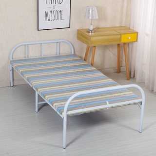 ภาพหน้าปกสินค้าเตียงพับ เตียงเดี่ยว เตียงพกพา เตียงพับสำนักงานพักกลางวัน พกพาง่ายน้ำหนักเบา folding bed 187 x 75 x 60 ซม yimn ที่เกี่ยวข้อง