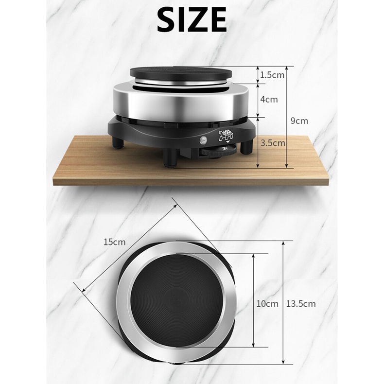 ภาพสินค้าพร้อมส่ง เตาไฟฟ้าอเนกประสงค์ขนาดเล็กสำหรับ Electric Stove ต้มกาแฟ ใช้กับ moka pot / Dripper Set จากร้าน ir76ppmyfv บน Shopee ภาพที่ 4