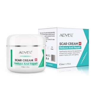 ALIVER Repair Scar Scar Cream Remove Stretch Mark Scald Caesarean Bump Surgery Scar ครีมลดรอยแผลเป็น สูตรสมุนไพร 50ml