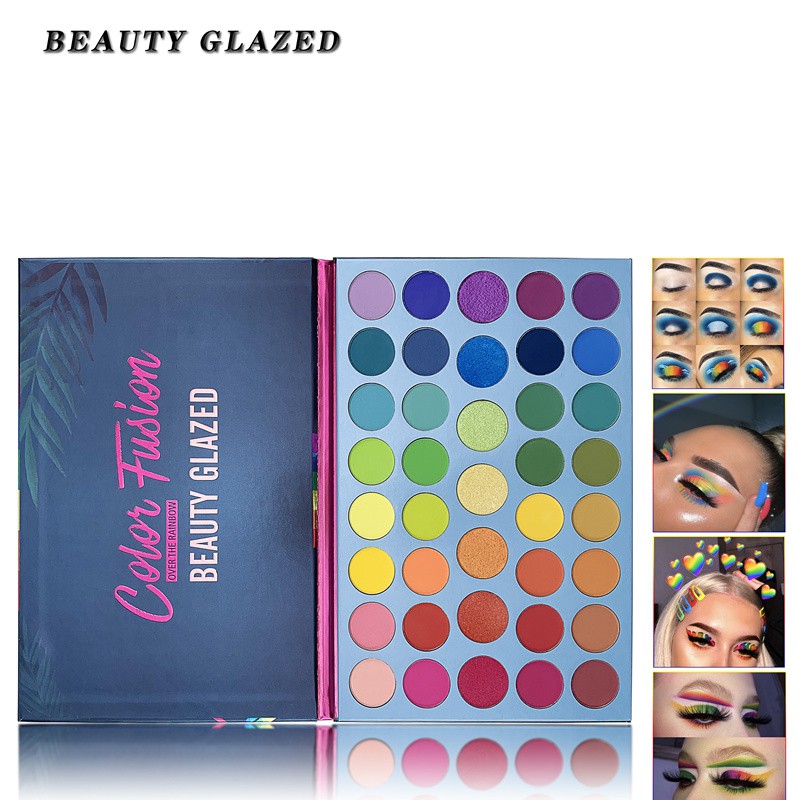 beauty-glazed-39-colors-rainbow-color-อายแชโดว์พาเลทท์กันน้ำ-rainbow-palette