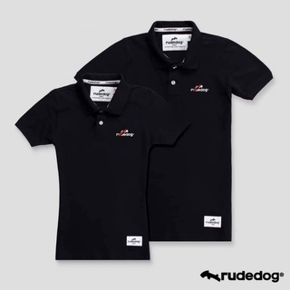 Rudedog เสื้อโปโลสีดำ รุ่น Flashing (ราคาต่อตัว)