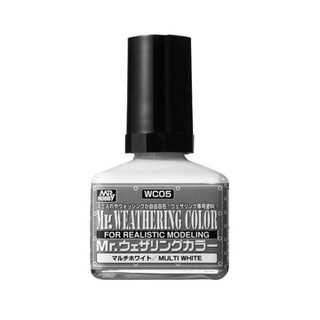 สีคราบขาว MR.WEATHERING COLOR WC05 WHITE 40ml