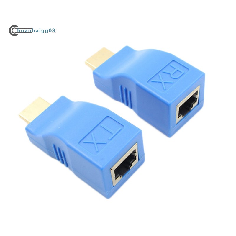 hdmi-extender-to-rj45-lan-ตัวรับส่งสัญญาณ-tx-rx-cat5e-cat6-สายเคเบิ้ล-v1-4-30-m-4k-hd-tv1080-p