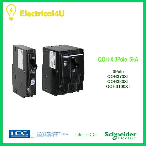 schneider-electric-qoh370xt-qoh380xt-qo3100xt-เซอร์กิตเบรกเกอร์ลูกย่อยqoh-x-3โพล-6ka-ขนาด-70a-100a