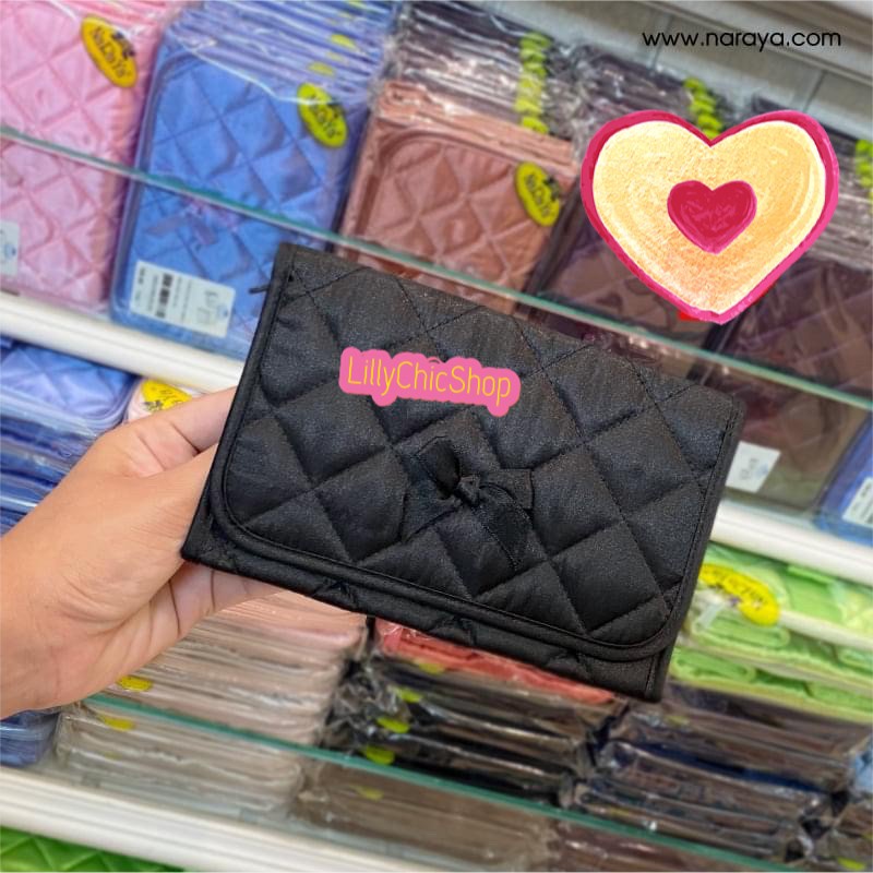 ภาพสินค้าNaRaYa กระเป๋าใส่เครื่องสำอางพร้อมกระจก Size S จากร้าน lillychicshop บน Shopee ภาพที่ 1