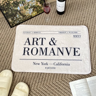 ส่งจากไทย🌈 พรม ART &amp; ROMANCE พรมน่ารัก สไตล์โฮมมี่ พรมเช็ดเท้า พรมปูพื้น พรมกันลื่น พรมแต่งห้อง minimal มินิมอล carpet