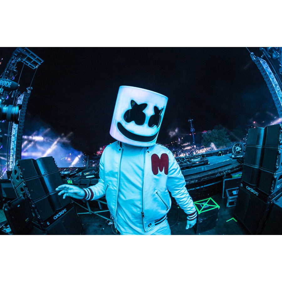 โปสเตอร์-dj-marshmello-ดีเจมาร์ชเมลโล-electronic-music-poster-ภาพถ่าย-รูปภาพ-ตกแต่งผนัง-วงดนตรี-ตกแต่งบ้าน