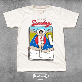 [S-5XL]Sunday T-shirt เสื้อยืดลายซันเดย์