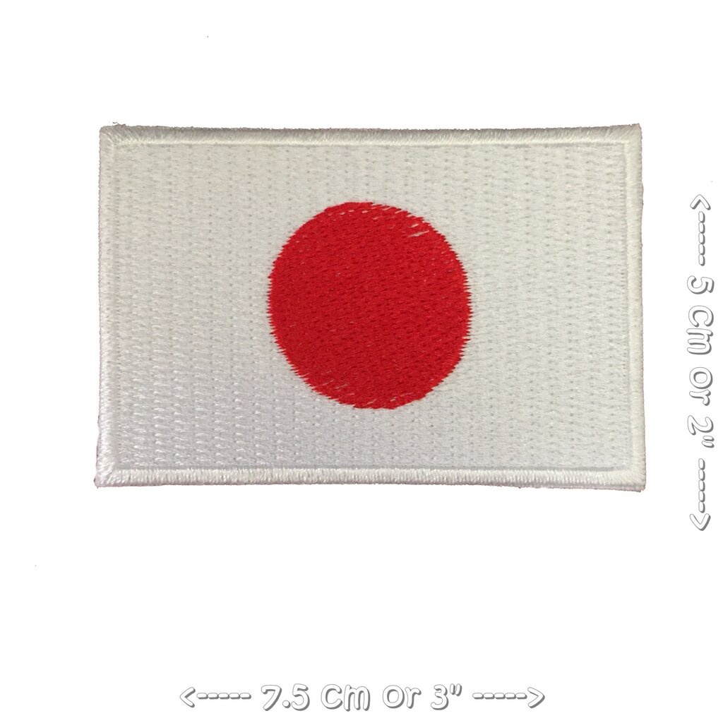 ธงญี่ปุ่น-japanese-flag-ตัวรีดติดเสื้อ-อาร์มรีด-อาร์มปัก-ตกแต่งเสื้อผ้า-หมวก-กระเป๋า-แจ๊คเก็ตยีนส์-badge-embroidered