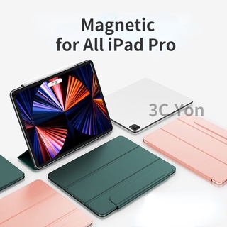 เคสแม่เหล็ก สองด้าน ไร้กรอบ สําหรับ Ipad Pro 11 นิ้ว 12.9 นิ้ว 2021 2020 2018 Air 4 Air 5 2022