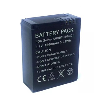 แบตเตอรี่สำหรับกล้องโกโปร2,3 รหัสแบต AHDBT-201/AHDBT201/AHDBT-301/AHDBT301 Replacement Battery for GoPro HERO2-3 (Black)