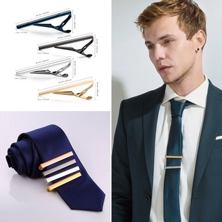 ภาพหน้าปกสินค้าคลิปหนีบเนคไท Tie Clip for Men Metal Copper Simple Bar Clasp Practical Necktie Accessories ซึ่งคุณอาจชอบราคาและรีวิวของสินค้านี้