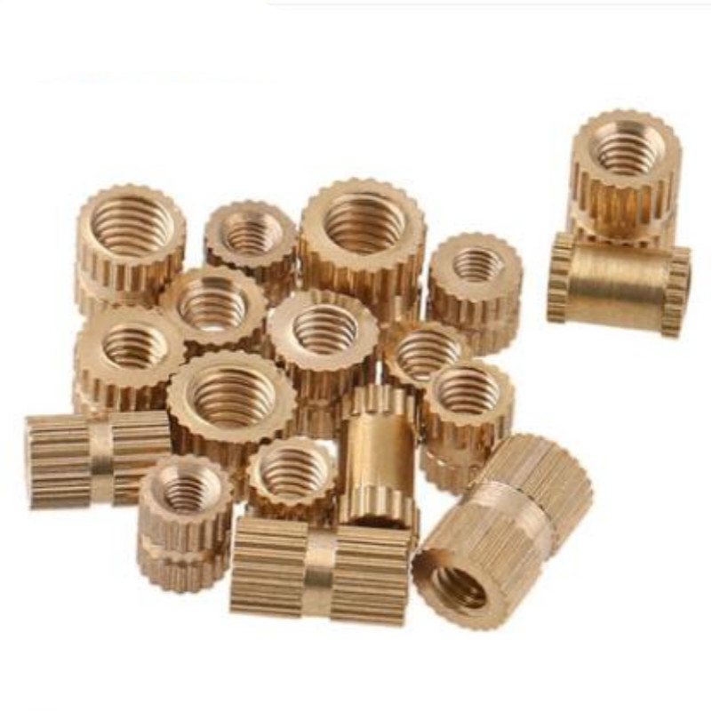 m2-m2-5-ทองแดงฝังทองแดงแทรกฉีดขึ้นรูปถั่ว-knurled-ทองแดง